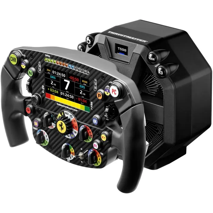 Thrustmaster Ferrari SF-25 Edition - Volant de course Add-On pour base T818/T598 - Noir - Réplique officielle Formule 1