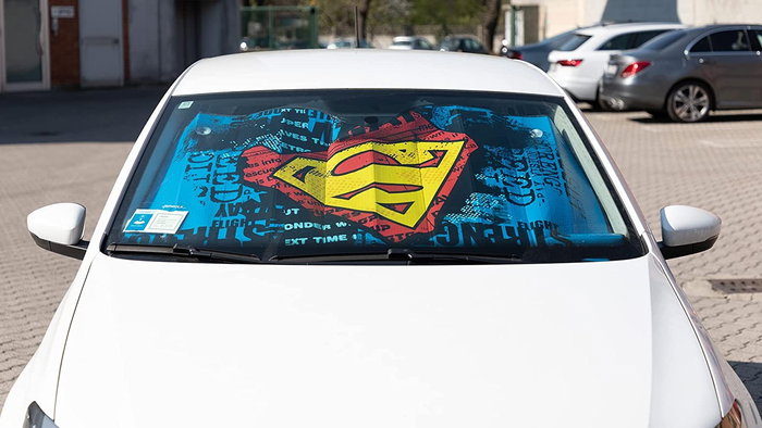 Licensing Parasol Frontal CZ10974 130x70 cm, Protection Maximale, Norme Européenne EN 71-3