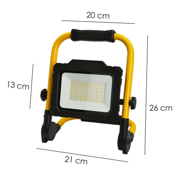 MAURER Projecteur LED Plat Portable 50W 4000K IP65