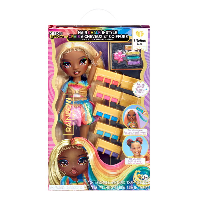 MGA Rainbow High Meline Hair Chalk & Style