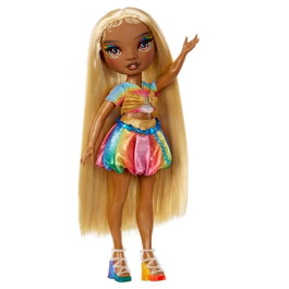 MGA Poupée Rainbow High Hair Play Fashion Meline 526797, DIY Coiffure Créative, +6 Ans