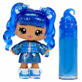 MGA Yummiland Lipgloss Rory Myrtille - Labial brillant parfumé à créer - Poupée articulée et gommeuse - Jouet pour enfants +4 ans