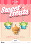 Pixar pack 3 porte-clés Sweet Treats Series 4 cm