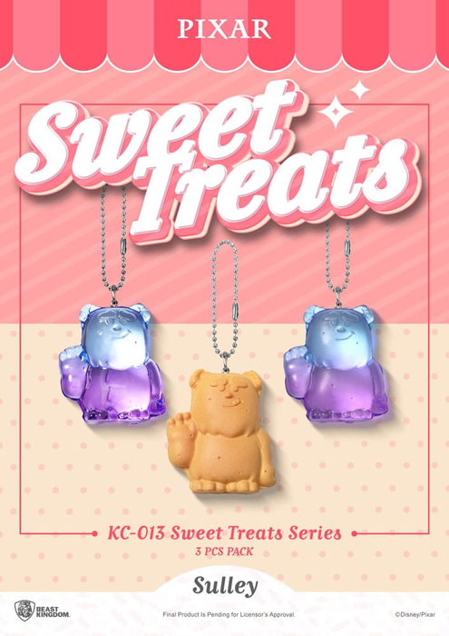 Pixar pack 3 porte-clés Sweet Treats Series 4 cm