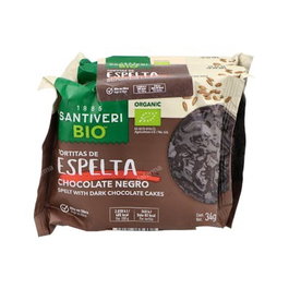 SANTIVERI Tortitas Espelta Choco Negro 3x34g