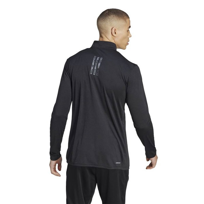 Sweat sans capuche homme Adidas Tr-Es+ 1I4Zip Noir
