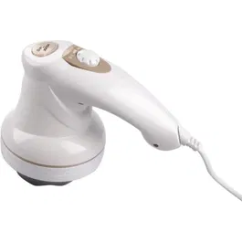 Jocca 6017 Masseur corporel multifonction - 28 W - 5 tetes de massage incluses (gommage, boules, plat, ondule, filet) - Blanc