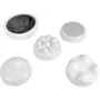 Jocca 6017 Masseur corporel multifonction - 28 W - 5 tetes de massage incluses (gommage, boules, plat, ondule, filet) - Blanc