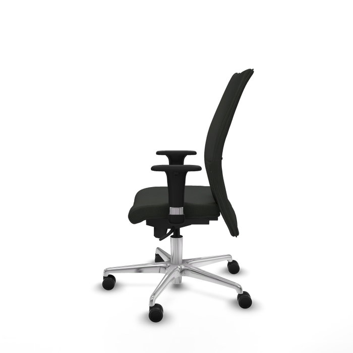 Piqueras Y Crespo Chaise de bureau Albacete confidente, mécanisme synchrone, Noir