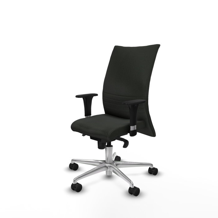 Piqueras Y Crespo Chaise de bureau Albacete confidente, mécanisme synchrone, Noir
