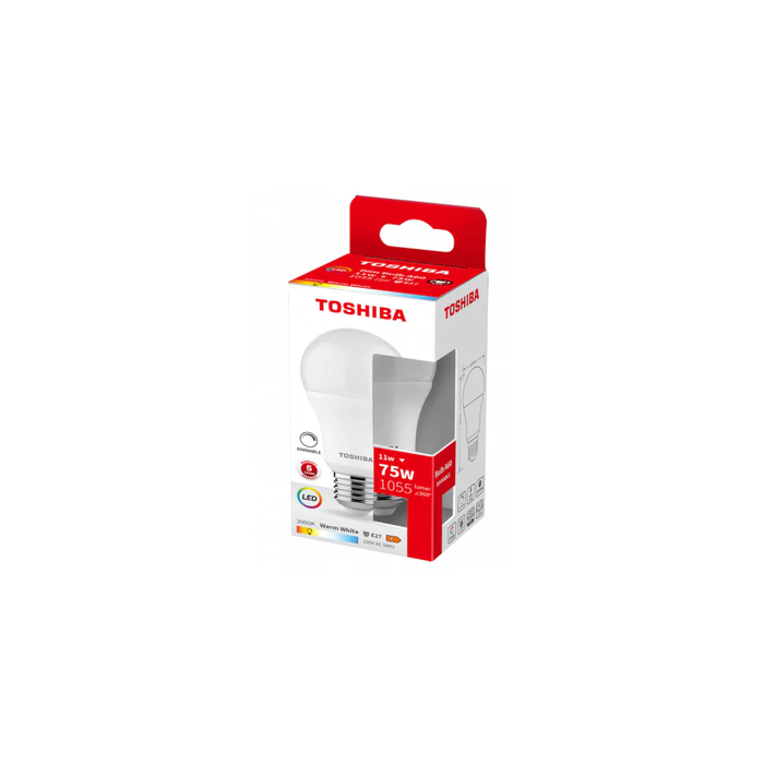 TOSHIBA Ampoule LED E27 A60 11W 1055Lm Blanc Chaud TO-DELS-BL34011B2DE51