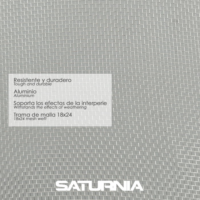 SATURNIA Toile moustiquaire en aluminium 60 cm x 30 m