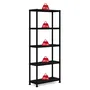 Keter - ETAGERE PLUS 75/5 - Etagère de rangement 5 tablettes, 75 x 32 x 176 cm, capacité 25 kg par tablette, Noir