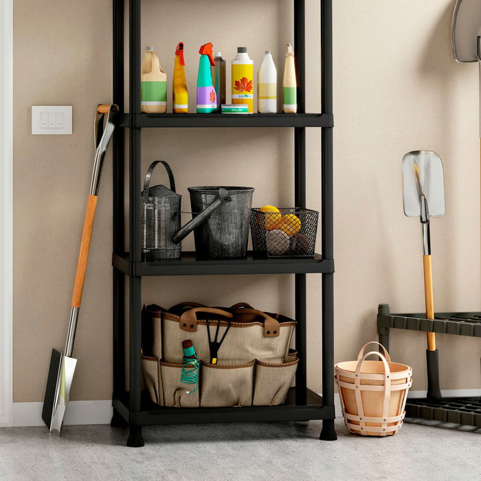 Keter Étagère de rangement Plus 75/5 - 5 tablettes - Noir