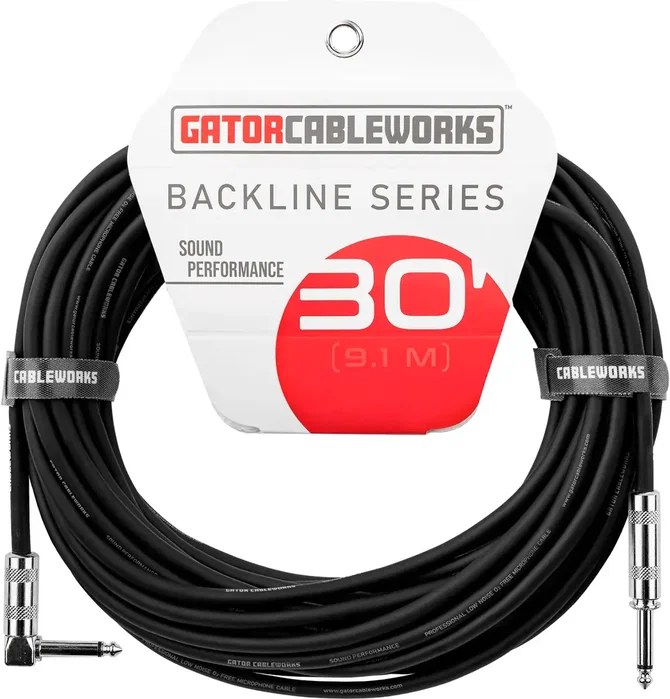 CABLEWORKS Cable de Instrumento Jack Recto/Jack Acodado 9 m CABLEWORKS Cable de Instrumento Jack Recto/Jack Acodado 9 m