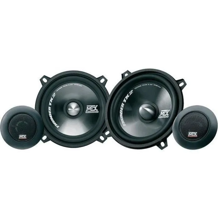 Mtx Audio TX250S - Kit 2 Haut-parleurs Voiture 2 voies 13 cm, 55W RMS, Tweeter Néodyme à Dôme Soie 25mm, Membrane Polypropylène Mtx Audio TX250S - Kit 2 Haut-parleurs Voiture 2 voies 13 cm, 55W RMS, Tweeter Néodyme à Dôme Soie 25mm, Membrane Polypropylène