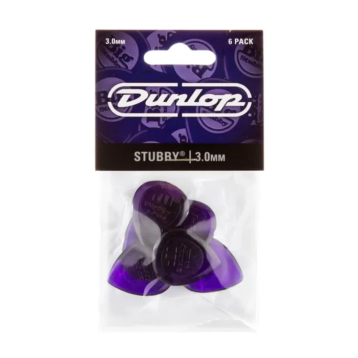 Dunlop Stubby Jazz 3,00 mm (Lot de 6) Dunlop Stubby Jazz 3,00 mm (Lot de 6)