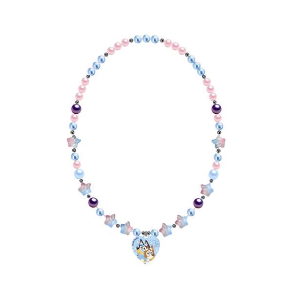 Cerdá Bisuteria Collar Bluey 7.0 x 15.0 x sample - Collier fantaisie pour enfant à partir de 3 ans - Bleu