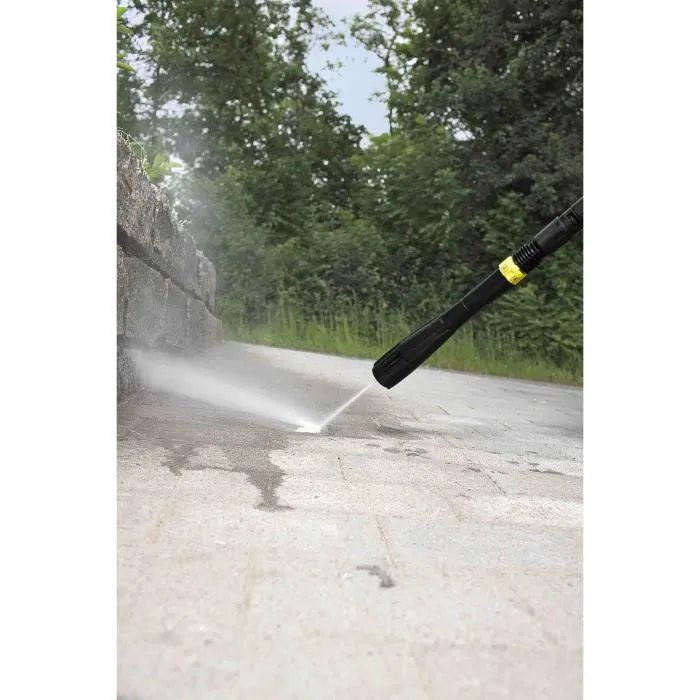 Karcher Lance Haute Pression Multi Power pour Nettoyeur K6 K7 - 5 Formes de Jets pour Escaliers, Murets et Garage - Noire et Jaune