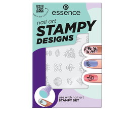 Essence - Coffret de plaques de stamping pour ongles Stampy Designs avec motifs variés - Accessoire manucure facile