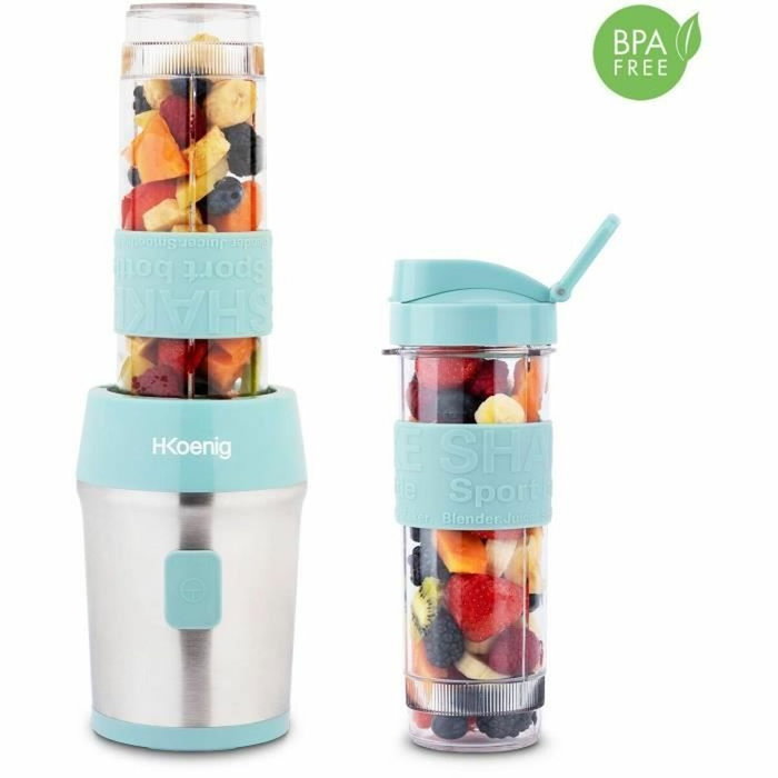 Hkoenig SMOO16 Mini Blender Bleu Pastel 570 mL Hkoenig SMOO16 Mini Blender Bleu Pastel 570 mL
