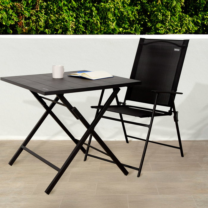 Aktive Ensemble Table + 2 Chaises 75 x 70 x 75 cm (3 Pièces)