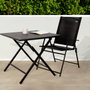 Aktive Ensemble Table + 2 Chaises 75 x 70 x 75 cm (3 Pièces)