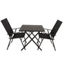 Aktive Ensemble Table + 2 Chaises 75 x 70 x 75 cm (3 Pièces)