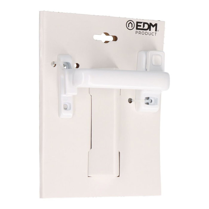 Manivelle EDM 85455 6801 Blanc Aluminium Droite Fermeture à pression Manivelle EDM 85455 6801 Blanc Aluminium Droite Fermeture à pression