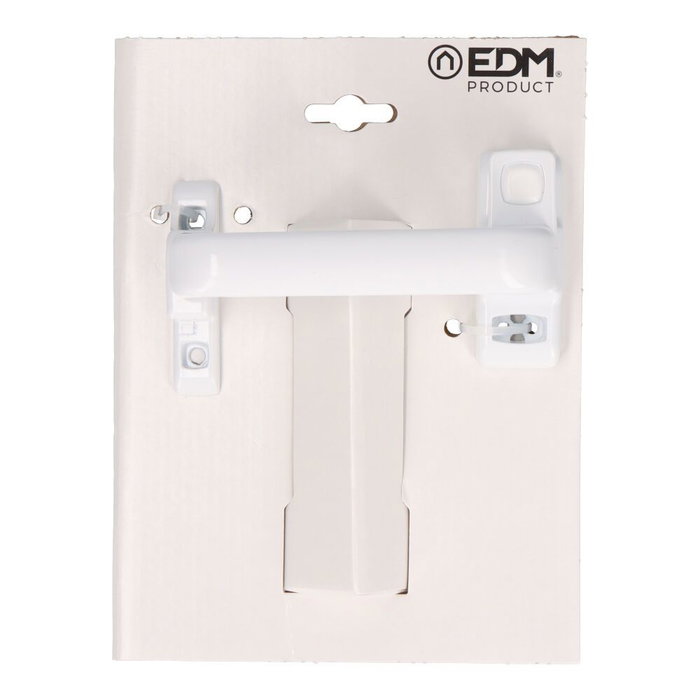 Manivelle EDM 85455 6801 Blanc Aluminium Droite Fermeture à pression Manivelle EDM 85455 6801 Blanc Aluminium Droite Fermeture à pression