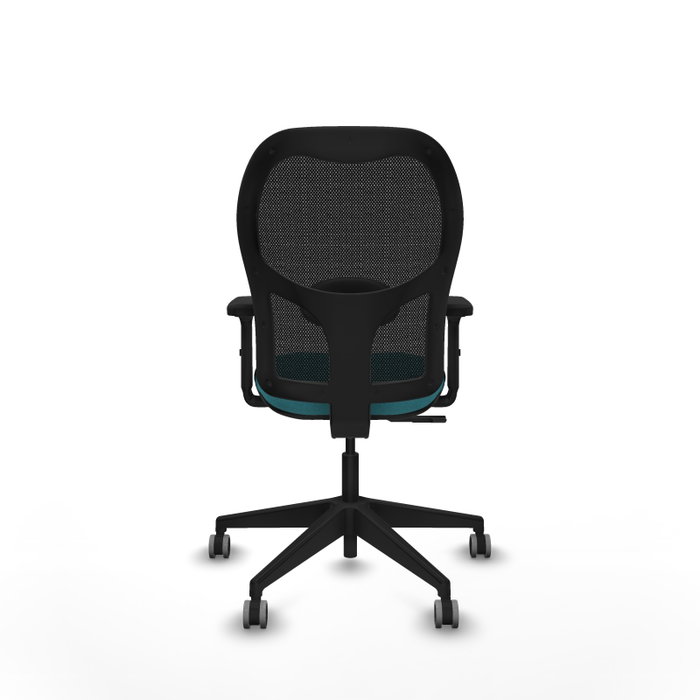 PIQUERAS Y CRESPO Chaise Alocén Synchro Turquoise et Noir