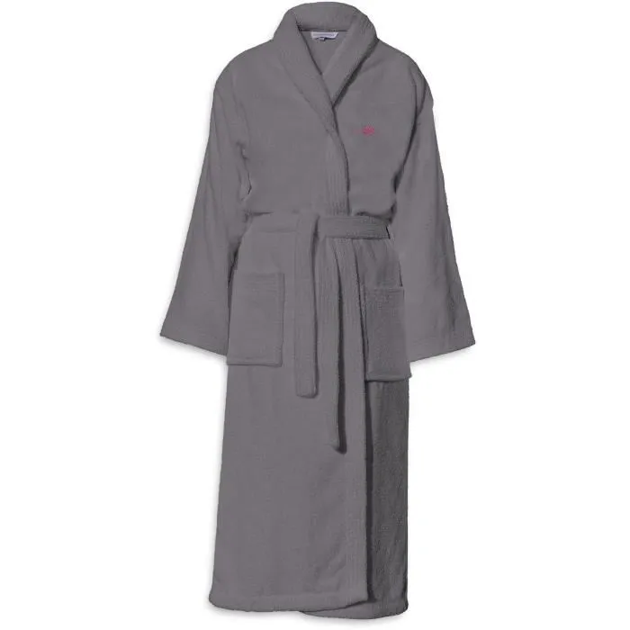 Le Temps D'Un Bain Peignoir Unisexe Gris foncé Taille M