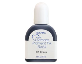 Tsukineko Recharge d'encre VERSACOLOR noire mate 15 ml