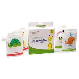IRISANA Mi Comidita Lot de 4 sacs réutilisables
