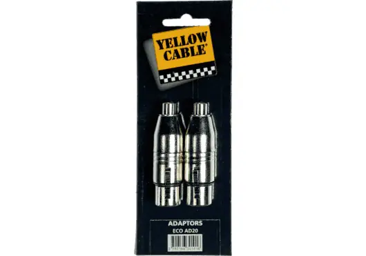 YELLOWCAB Adaptateur RCA Femelle vers 2 XLR Femelle YELLOWCAB Adaptateur RCA Femelle vers 2 XLR Femelle