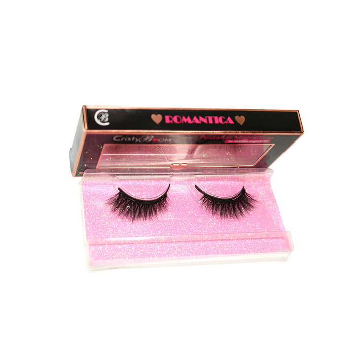 Cristyboom Cils magnétiques ROMANTICA 3D réutilisables Effet volumineux Cruelty Free 1g