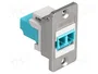 DELOCK Connecteur fibre optique Keystone LC duplex multi-mode