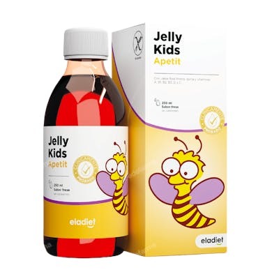 ELADIET Jelly Kids Apetit J.Real 250 ml Jarabe Sabor Fresa Complément Alimentaire Appétit ELADIET Jelly Kids Apetit J.Real 250 ml Jarabe Sabor Fresa Complément Alimentaire Appétit