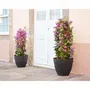 Artevasi Pot de fleurs Capri Campana 12L - Anthracite - Rond H 25.2 x Ø 30 cm - Résistant au gel - Pour intérieur et extérieur