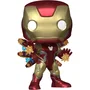 Funko Pop! Plus Vinyl Figurine - Marvel Iron Man avec Faisceaux d'Énergie - Figurine de Collection