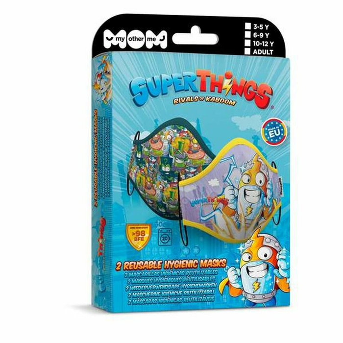 My Other Me Super Zings Masque Premium en tissu hygiénique pour 6-9 ans