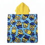 Serviette poncho avec capuche Minions 55 x 77 cm