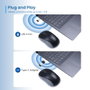 Ewent EW3204 Souris sans fil optique 1600 DPI 6 boutons noir et gris