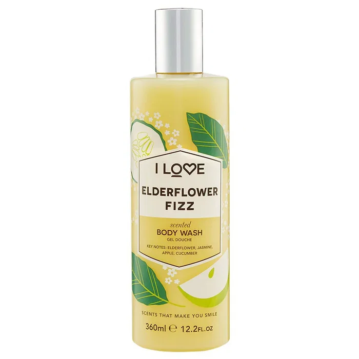 I Love Signature Collection Gel douche Fleur de sureau pétillant 360 ml I Love Signature Collection Gel douche Fleur de sureau pétillant 360 ml