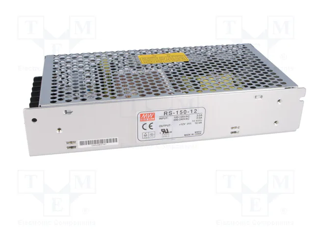 MEAN WELL RS-150-12 Alimentation à impulsions 150W 12VDC