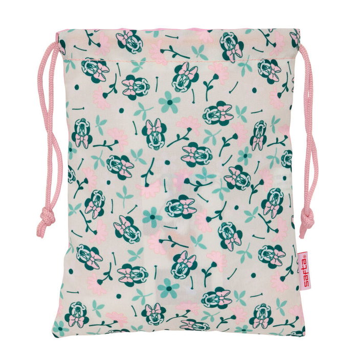 SAFTA Sac à goûter Disney Minnie Mouse Minty avec cordon de serrage - 20x25 cm SAFTA Sac à goûter Disney Minnie Mouse Minty avec cordon de serrage - 20x25 cm