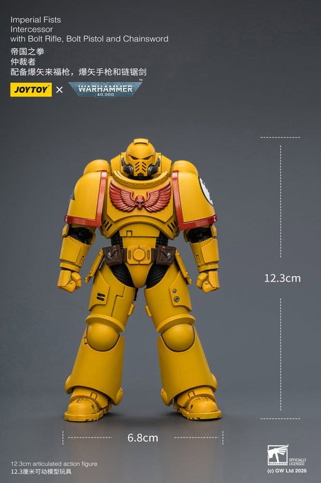 Joy Toy (CN) Warhammer 40,000 Figurine Imperial Fists Intercessor 12 cm Joy Toy (CN) Warhammer 40,000 Figurine Imperial Fists Intercessor 12 cm