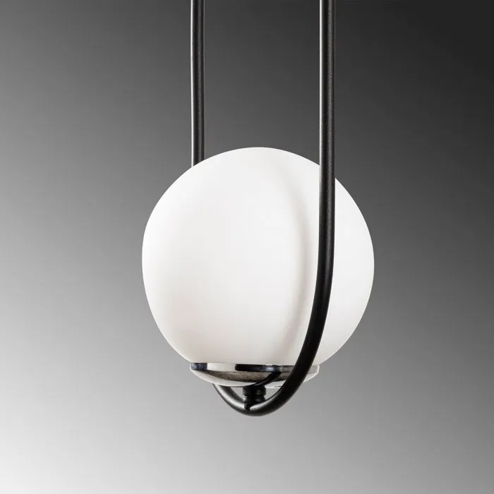 D By M.Red Suspension Lustre D Bicolore Noir et Blanc