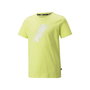 T shirt à manches courtes Enfant Puma Power Logo Boys Green Jaune 13-15 Ans