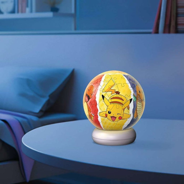 Pokémon 3D puzzle Ball Veilleuse (73 pièces)